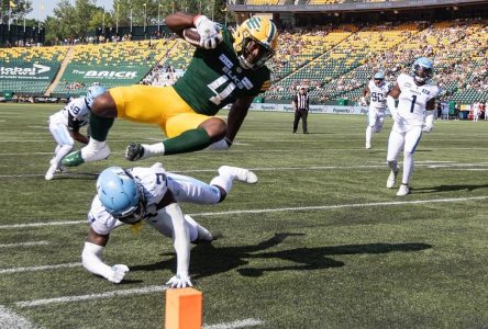 Les Argonauts remportent leur match contre les Elks d’Edmonton, 43-31