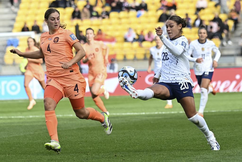 Coupe du monde féminine de soccer: Les États-Unis et les Pays-Bas font match nul, 1-1