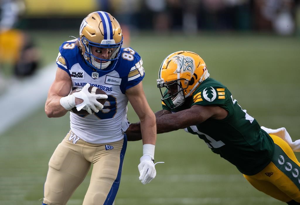 Les Blue Bombers gagnent 38-29, mais perdent Collaros