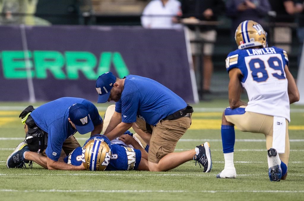 Le quart Zach Collaros a raté l’entraînement des Blue Bombers