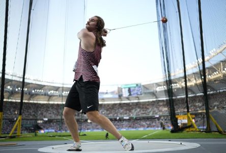 Mondiaux d’athlétisme: le Canadien Ethan Katzberg remporte le lancer du marteau