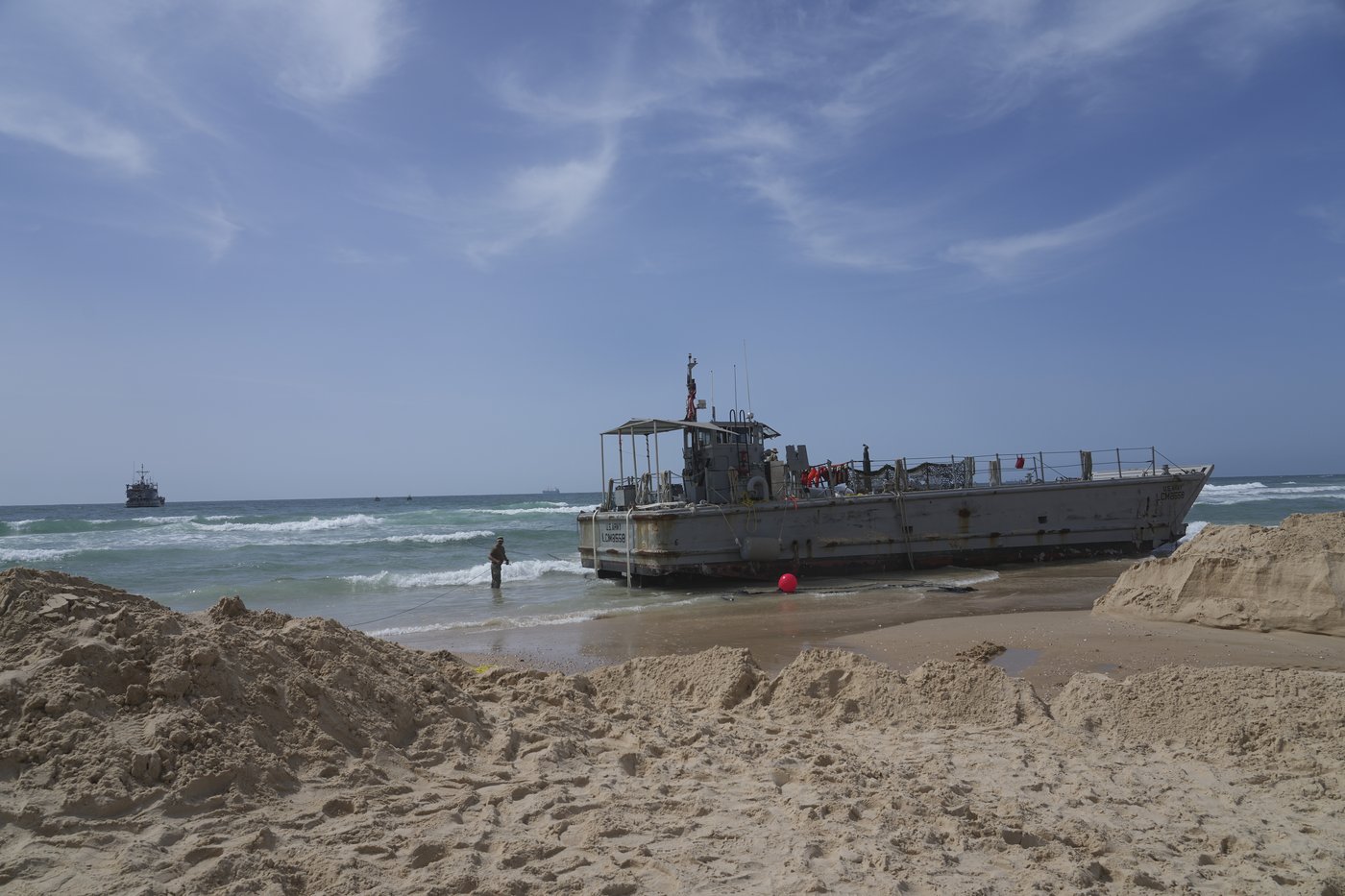 La jetée endommagée permettant d’acheminer l’aide humanitaire à Gaza sera retirée