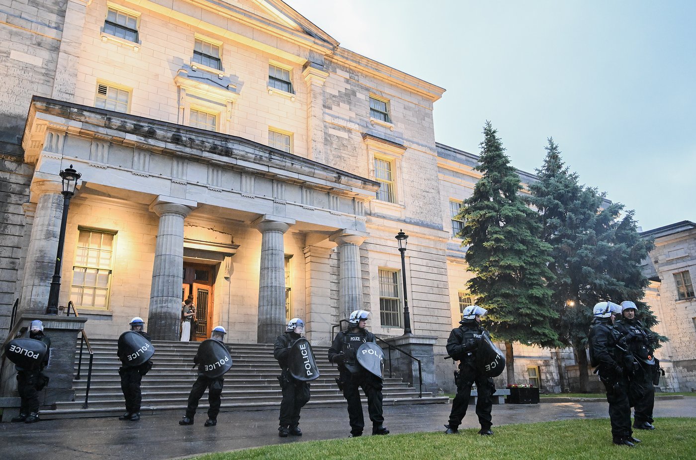 Le SPVM affirme que l’occupation jeudi à McGill n’aura pas d’impact sur le campement