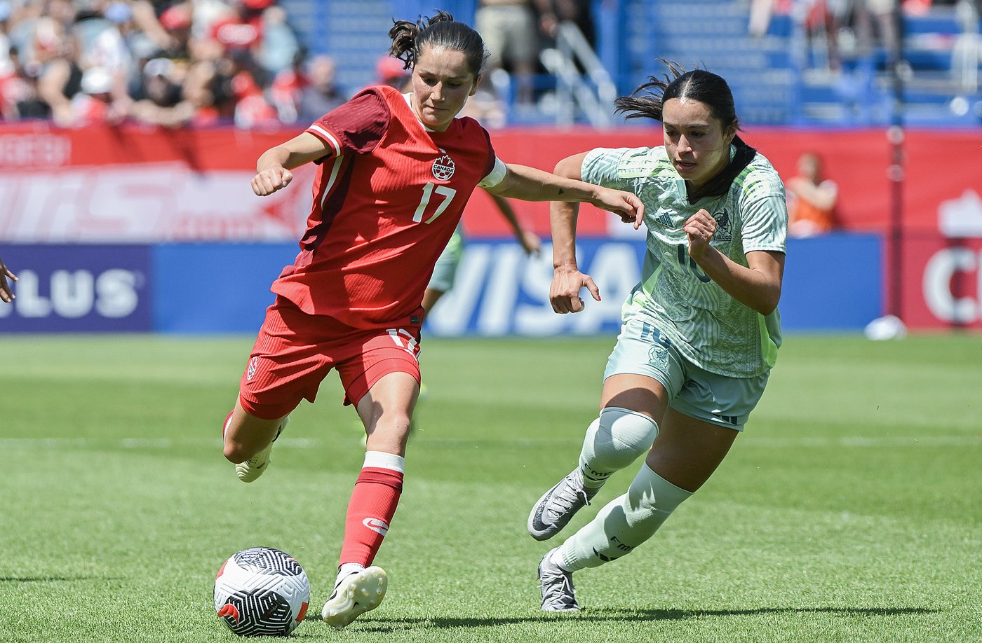 L’équipe canadienne de soccer féminin blanchit les Mexicaines 2-0 au stade Saputo