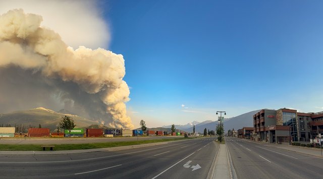 Près de la moitié de la ville de Jasper est détruite par les incendies de forêt