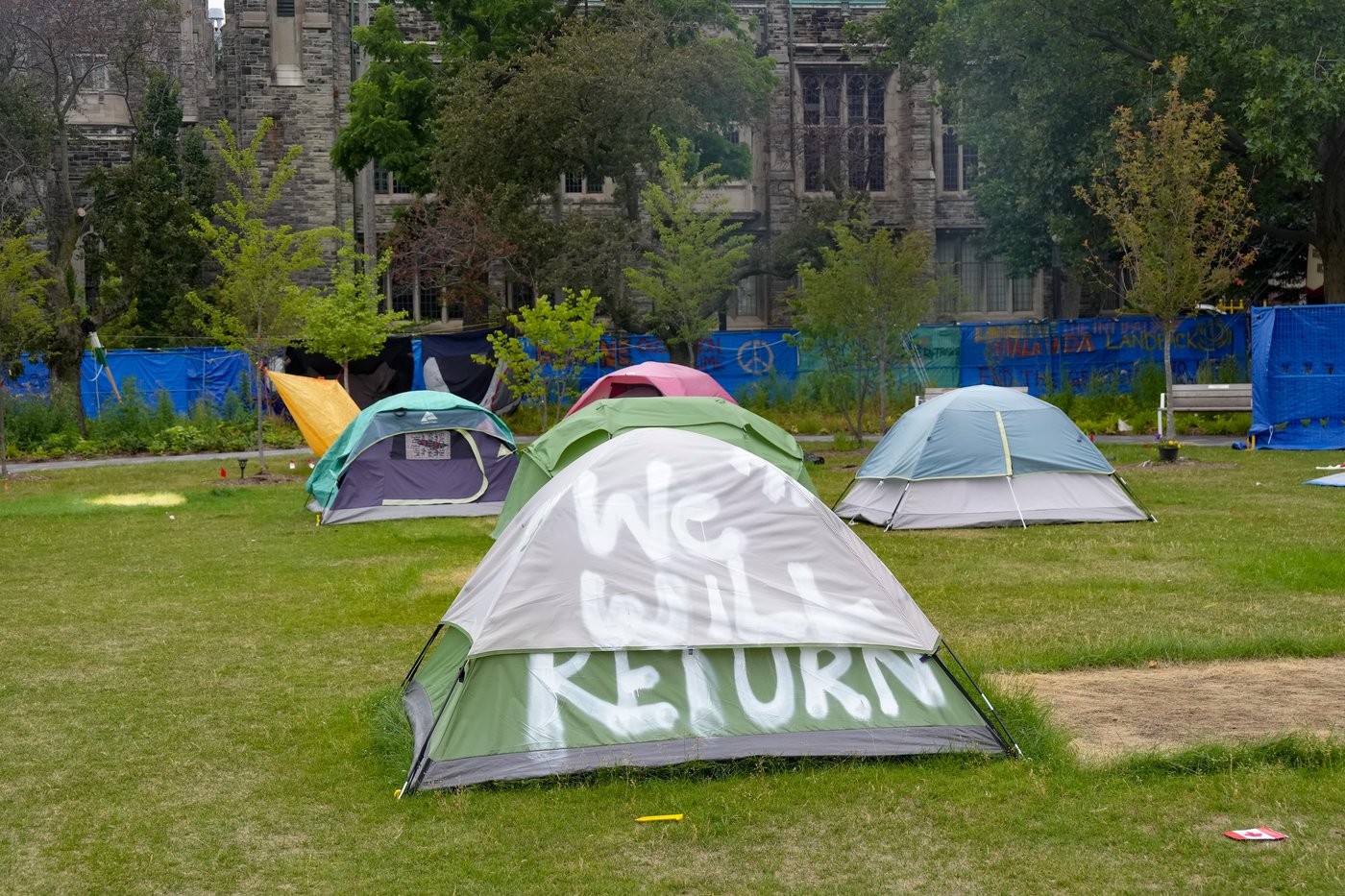 Les manifestants du campement à l’Université de Toronto s’engagent à quitter