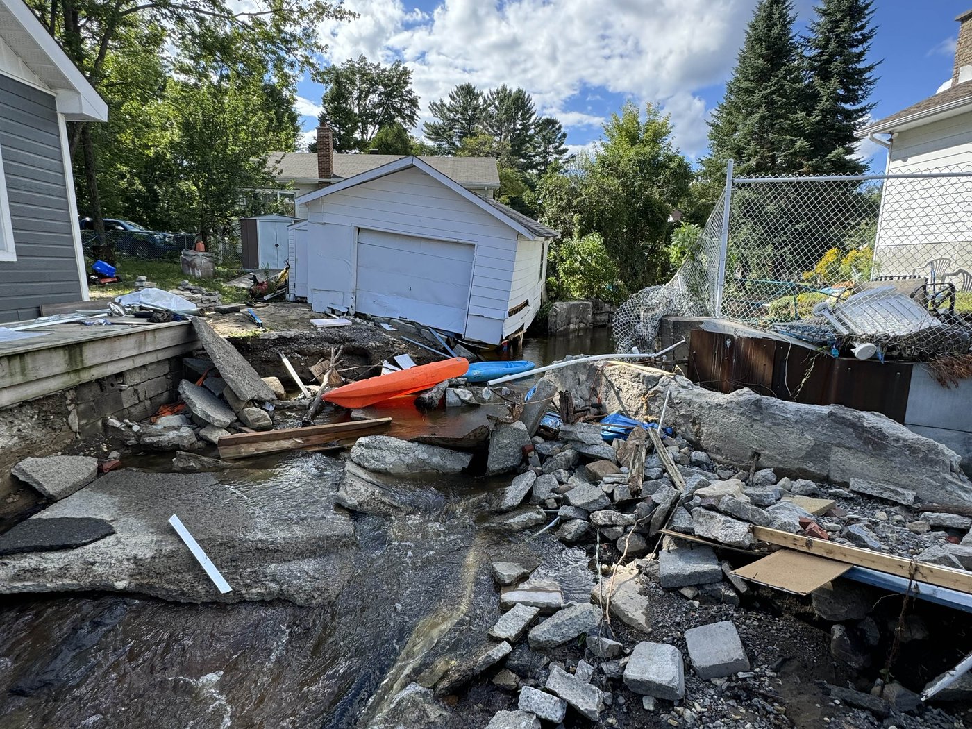 Il faudra des mois pour nettoyer les dégâts causés par le passage de Debby au Québec