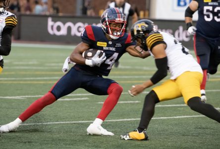 Charleston Rambo marque 2 touchés et les Alouettes défont les Tiger-Cats 33-23