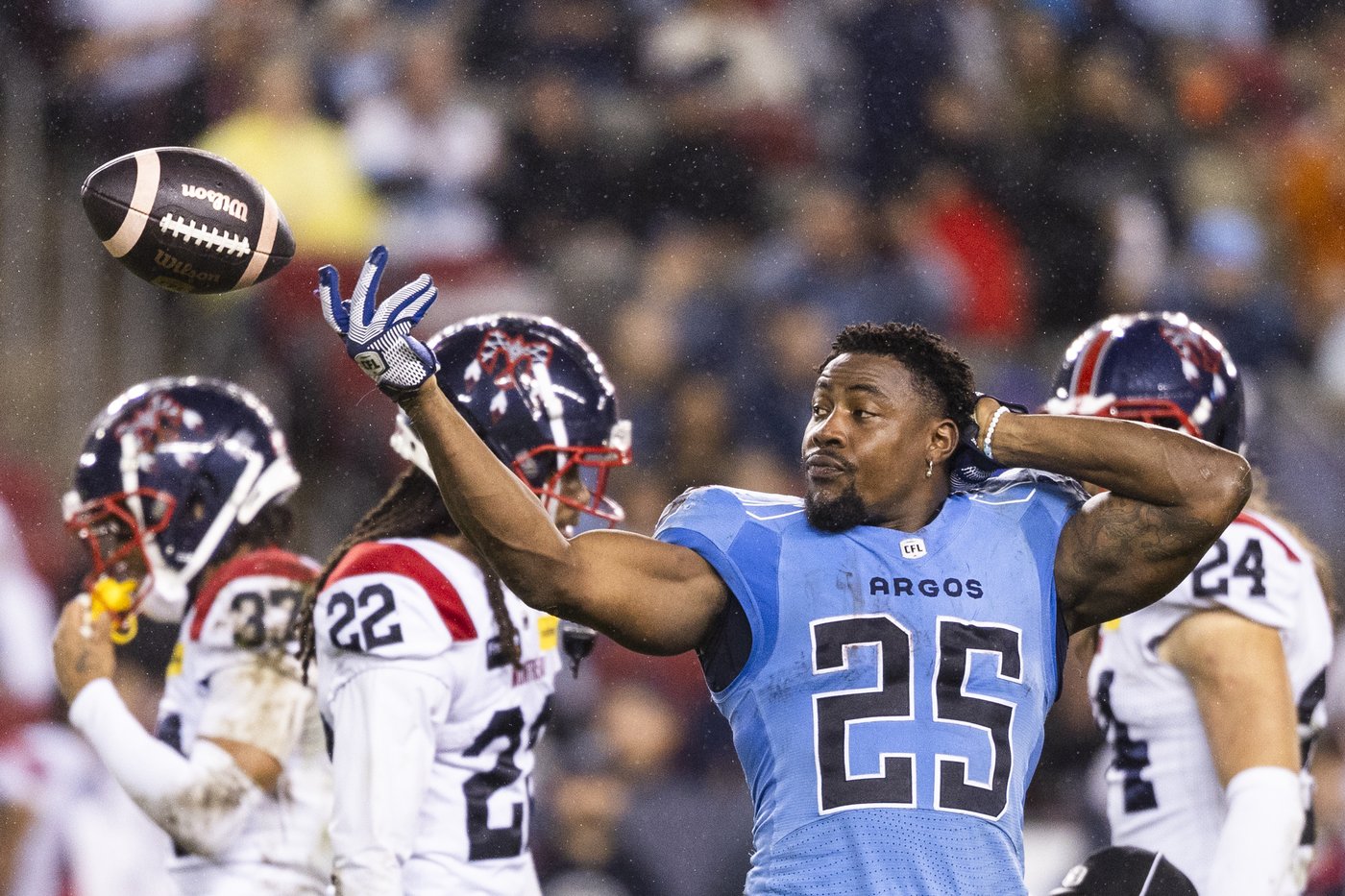 Les Alouettes sans réponse face au jeu au sol des Argonauts, qui l’emportent 37-31