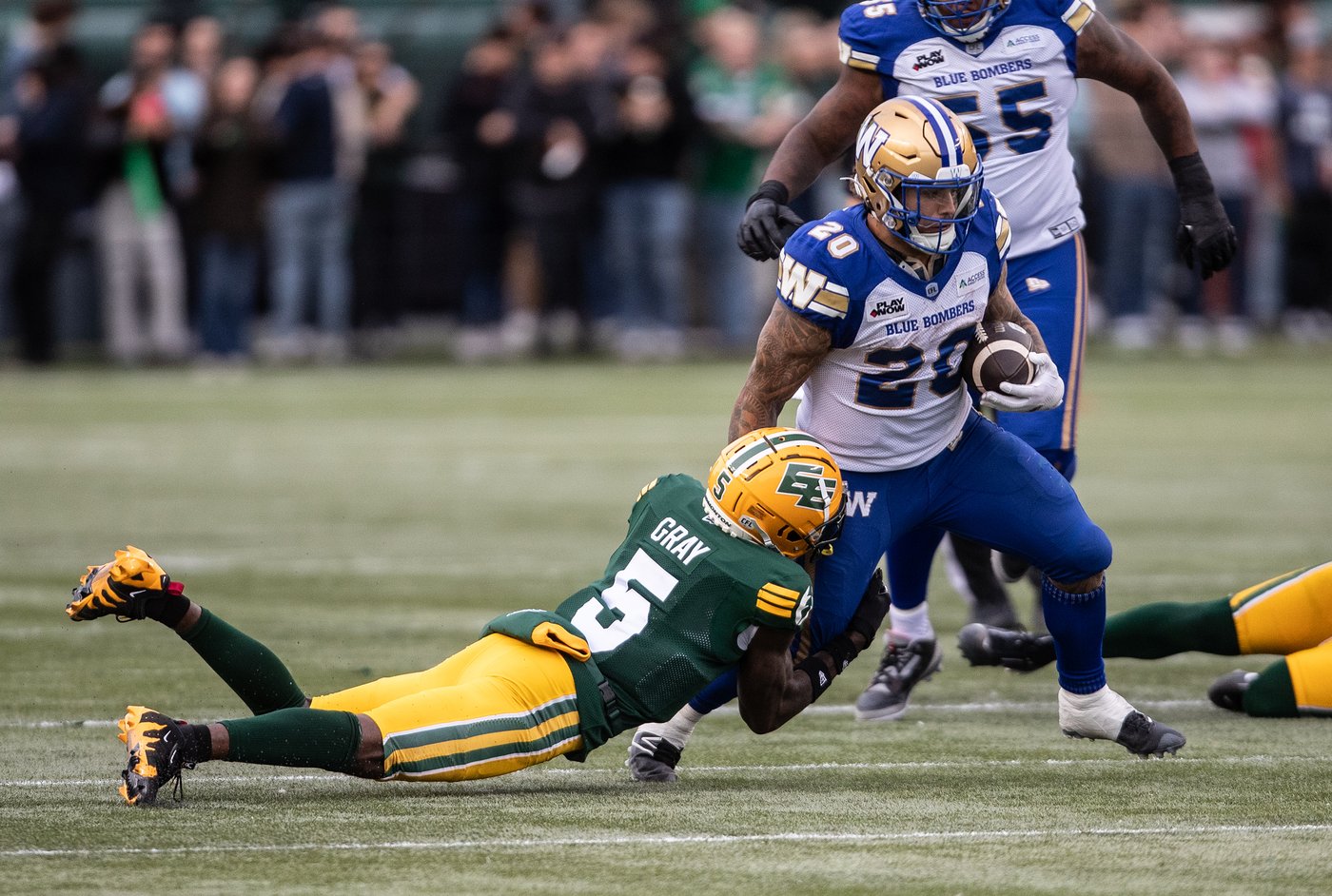 Les Blue Bombers dominent les Elks 27-14 et signent un sixième gain de suite