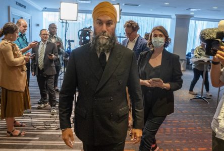 Jagmeet Singh endosse la décision de Craig Sauvé d’utiliser le drapeau palestinien