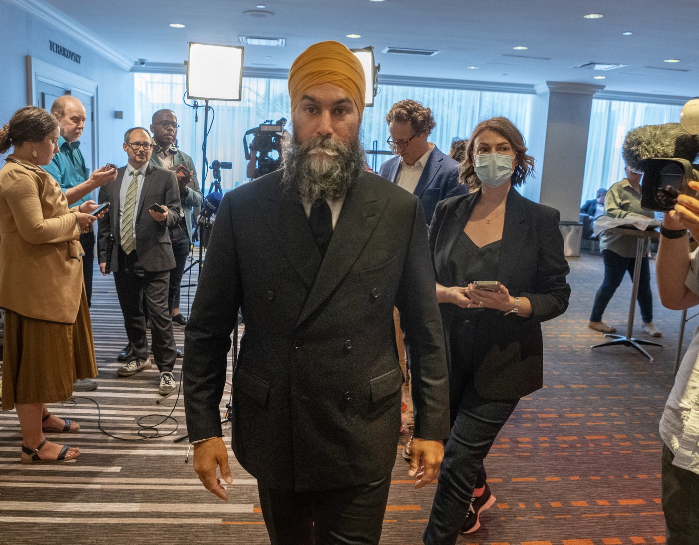 Jagmeet Singh endosse la décision de Craig Sauvé d’utiliser le drapeau palestinien