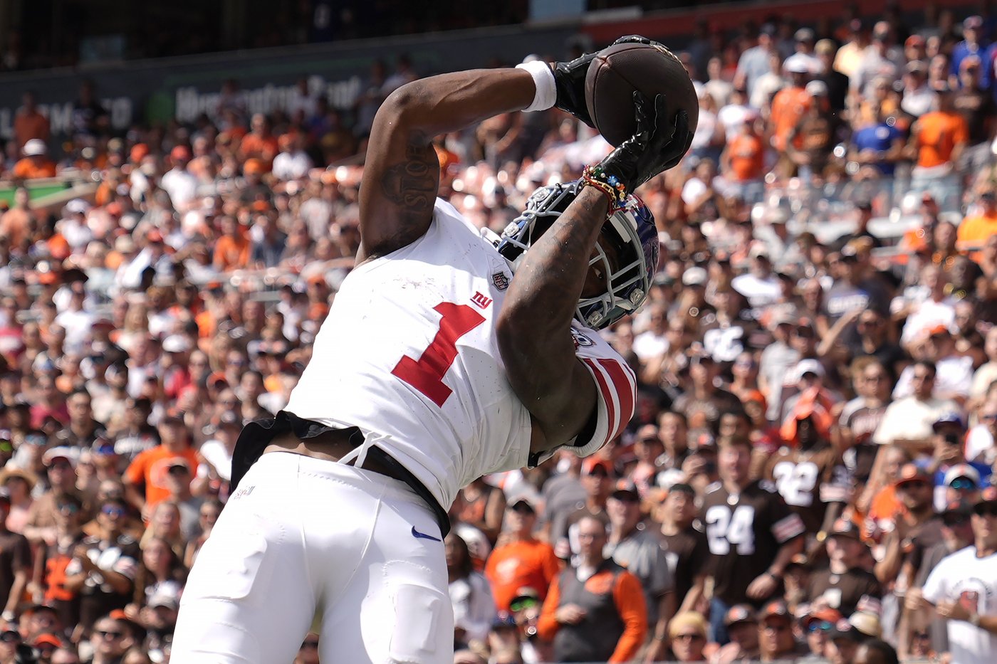 La recrue Malik Nabers capte deux passes de touché dans une victoire des Giants