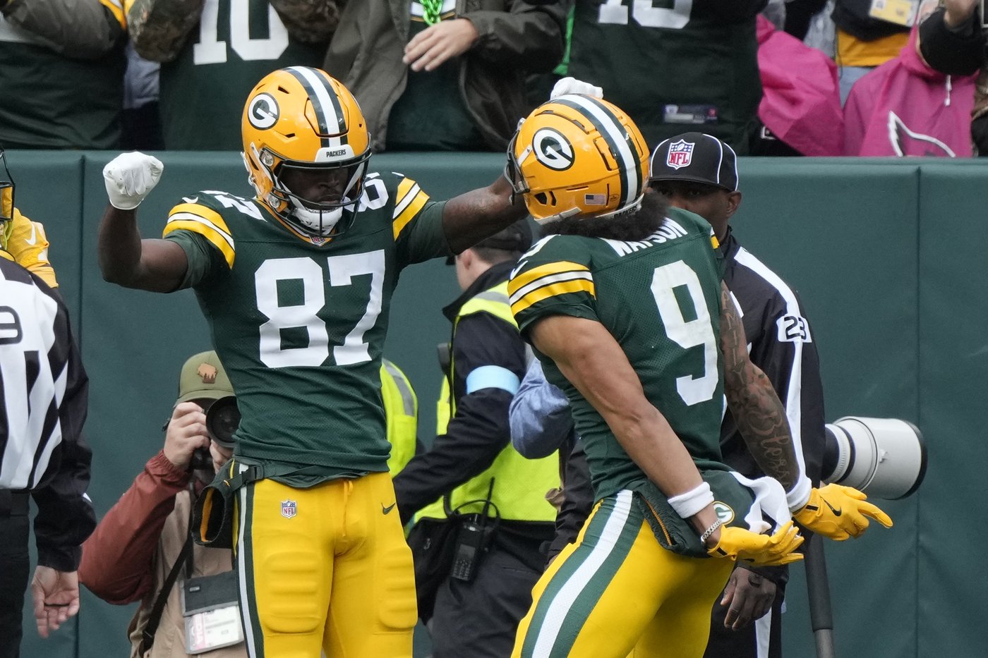 Doubs capte deux passes de touché dans une victoire des Packers face aux Cardinals