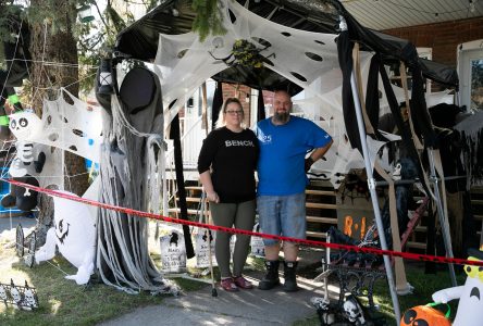 Une cour hantée à voir sur la rue Mackenzie-King