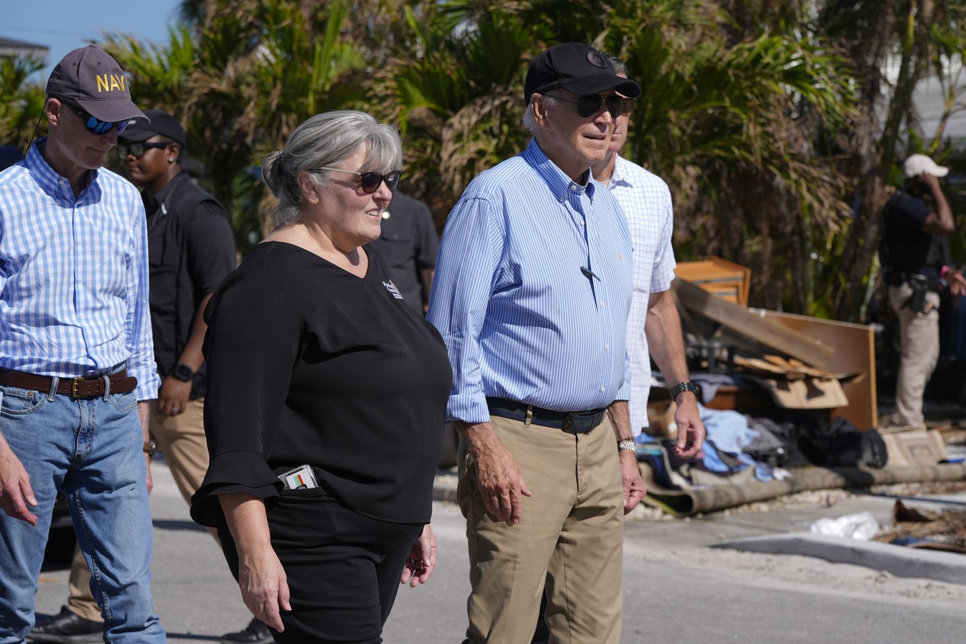 Biden examine les dégâts causés par l’ouragan Milton en Floride